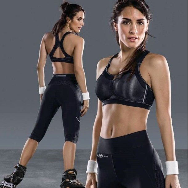 Anita Momentum Pro Sports-bh X-ryg uden bøjle, sort